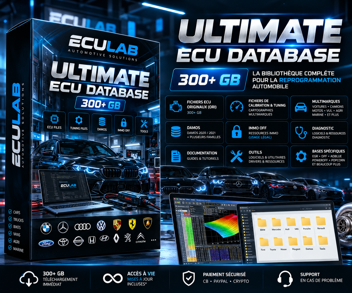 ECULAB ULTIMATE ECU DATABASE – 300+ GB